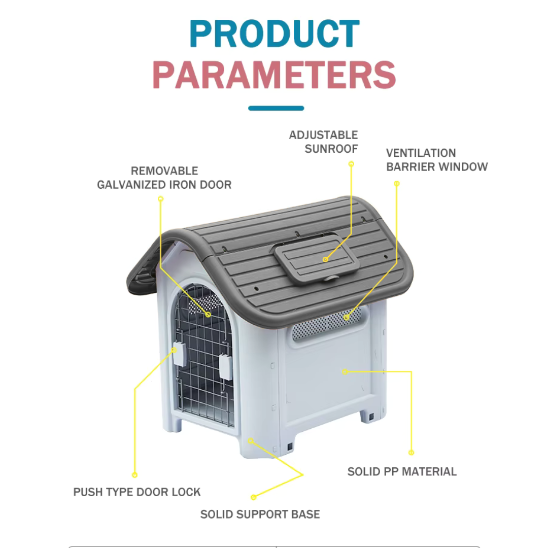Pet Galaxy Dog House (grey)