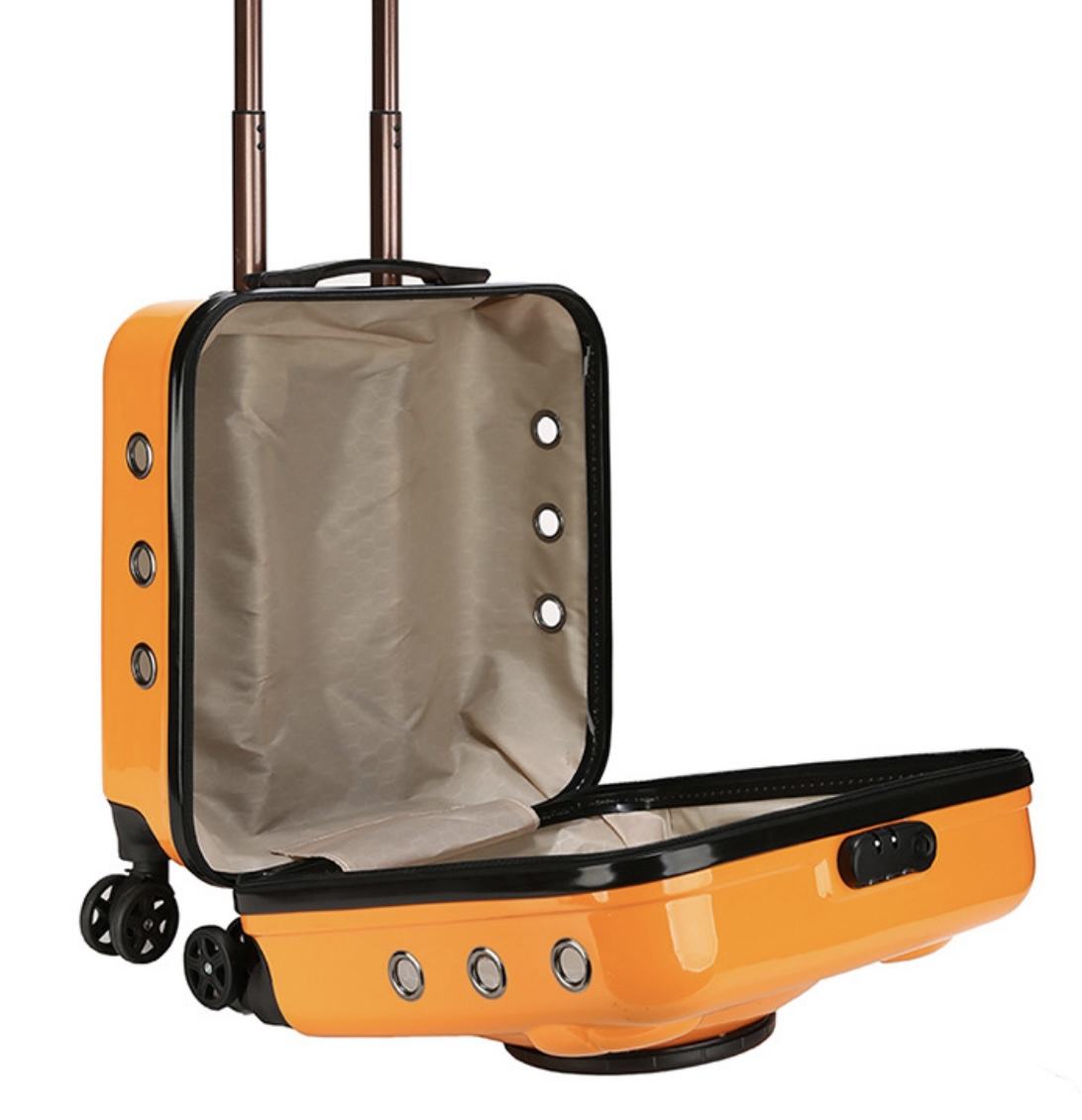 Pet Carrier Trolley on Wheels Backpack