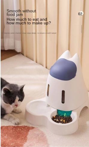 Pet Food Bowl and Water Bottle Set