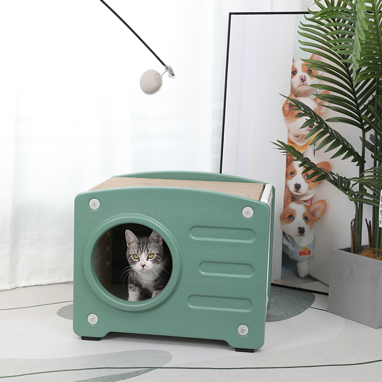 Cat House with Scratching