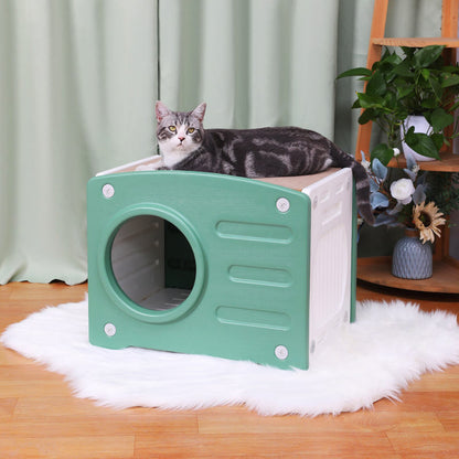 Cat House with Scratching