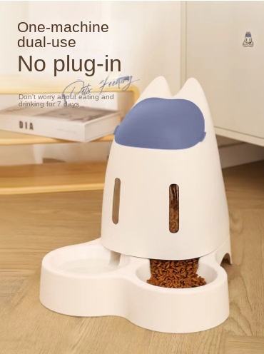 Pet Food Bowl and Water Bottle Set