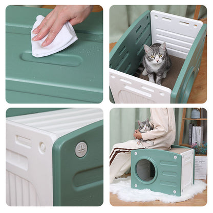 Cat House with Scratching