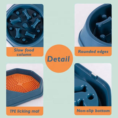Pet Slow Feeder Bowl