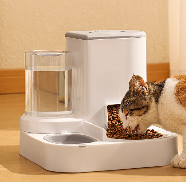 Pet Food Bowl and Water Bottle Set