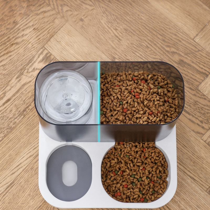 Pet Food Bowl and Water Bottle Set