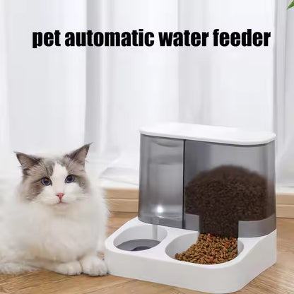Pet Food Bowl and Water Bottle Set