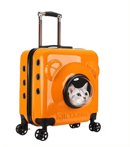 Pet Carrier Trolley on Wheels Backpack