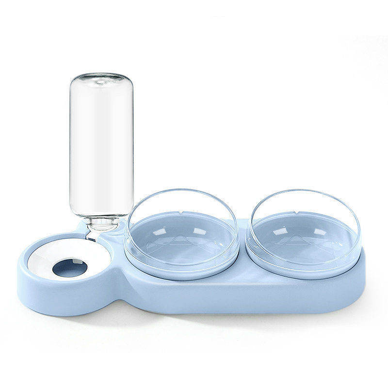 Pet Food Bowl and Water Bottle Set