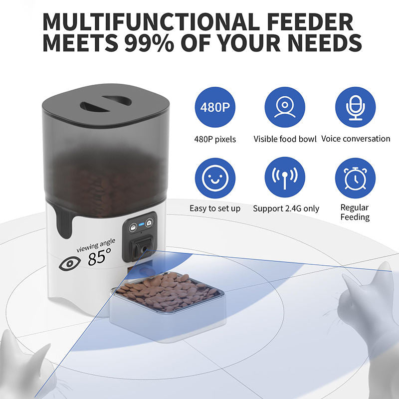 Smart App-Controlled WiFi Pet Food Bowl