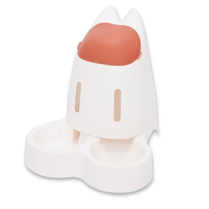 Pet Food Bowl and Water Bottle Set