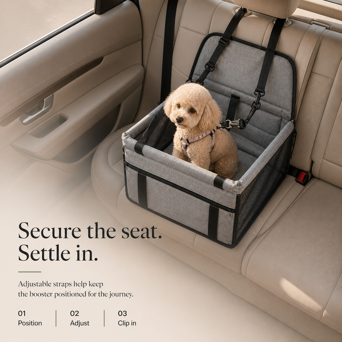 Adjustable strap installation and safety tether