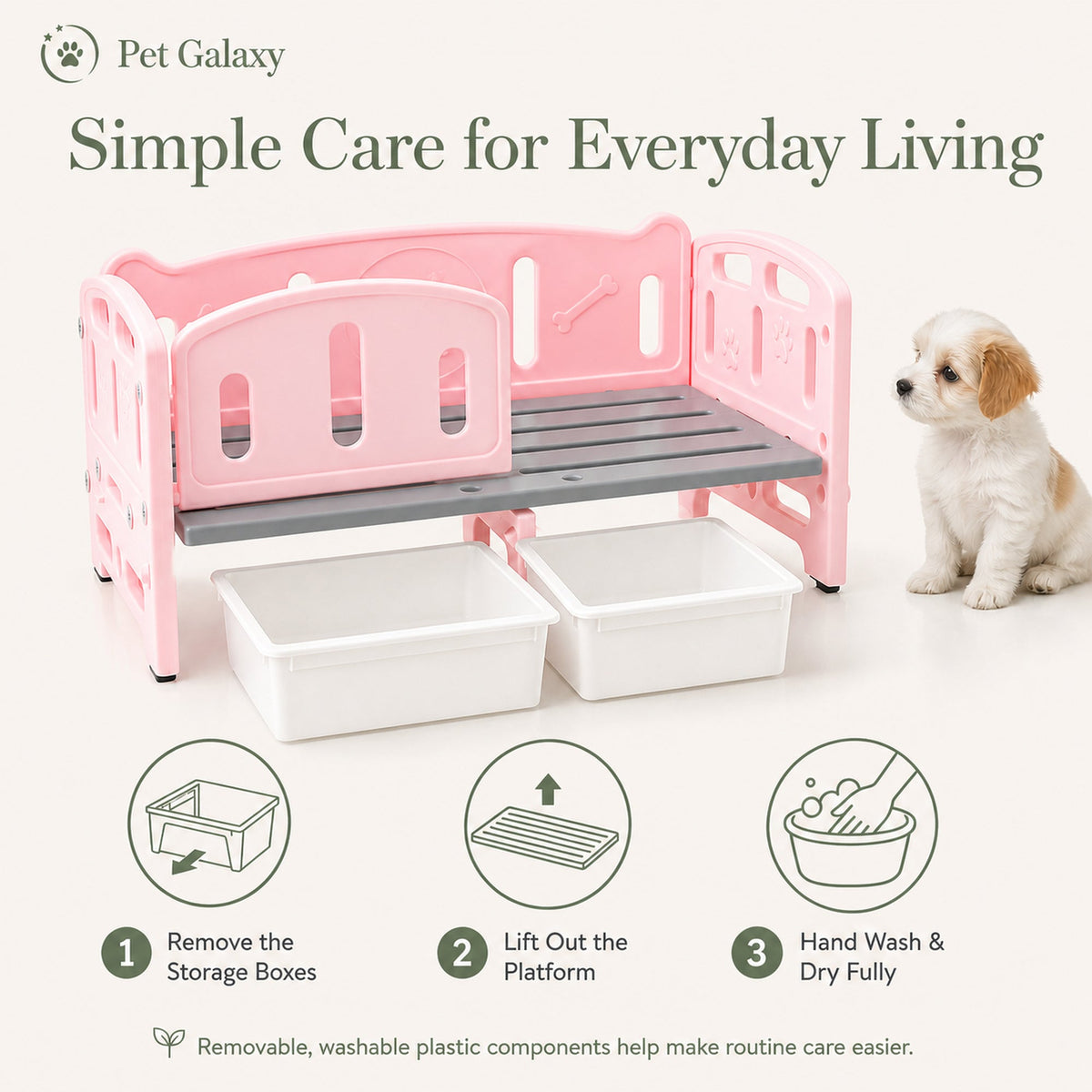 Pet bed easy care